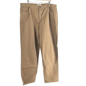 L.L. Bean jeans relaxed fit brown denim big and tall sz 44 x 36